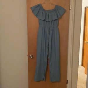 Denim Romper(material light weight not real denim)